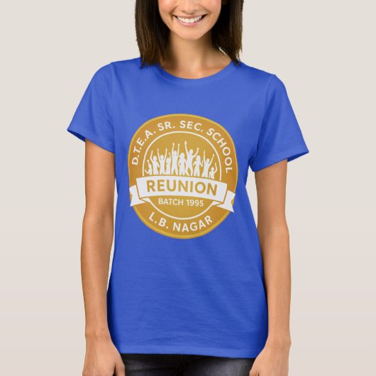 DTEA Reunion 1995 Blue n Gold T-shirt (Voorkant)