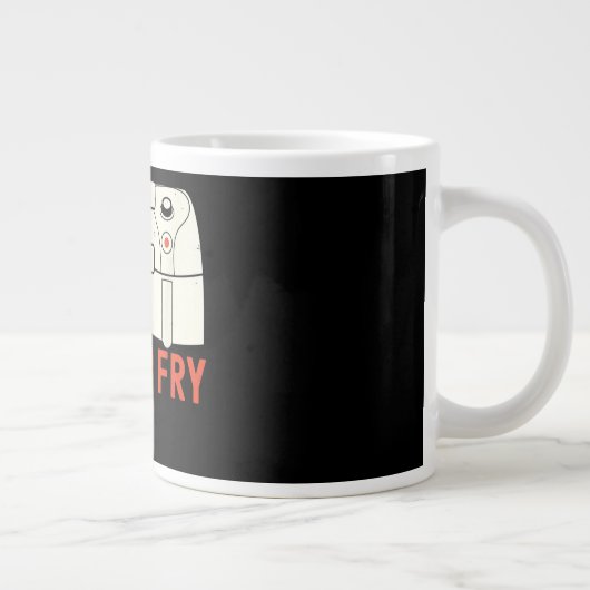 DTF Dowl om te bakken| Chicken Retro Gift Grote Koffiekop (Rechts)