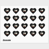 DTF Dowl om te bakken| Chicken Retro Gift Hart Sticker (Vel)