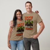 DTF naar beneden naar Fright T-shirt (Unisex)