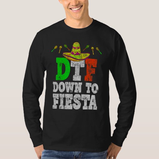 Dtf naar Fiesta Cinco de Mayo Party T-shirt (Voorkant)
