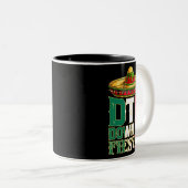 DTF naar Fiesta Mexico Cinco de Mayo Mannen Mexico Tweekleurige Koffiemok (Voorkant rechts)