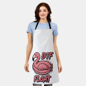 DTF naar Float Grappige Zomer Flammingo Vogel Schort (Gedragen)