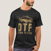 DTF neer aan Vis T-shirt (Voorkant)