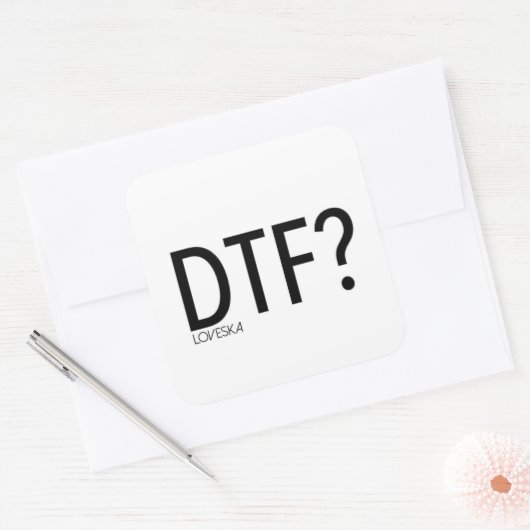 DTF-sticker Vierkante Sticker (Envelop)