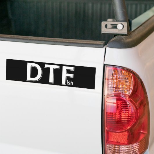 DTFish - Funny Vist Bumpersticker (Op Truck)