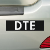 DTFish - Grappige Vissen Bumpersticker (Op auto)