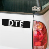 DTFish - Grappige Vissen Bumpersticker (Op Truck)