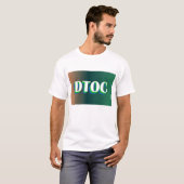 DTOC Bold Tech Logo – Modern Gradient Business T-shirt (Voorkant volledig)