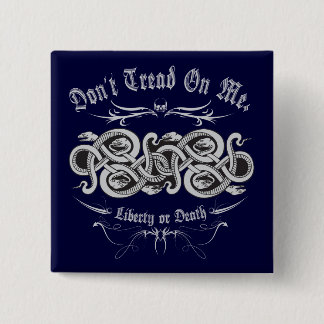 DTOM Snake Knot Vierkante Button 5,1 Cm