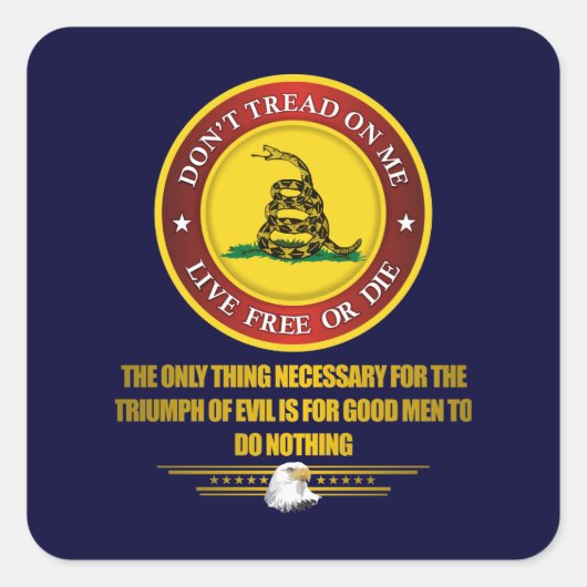 DTOM - Verplichting Vierkante Sticker (Voorkant)