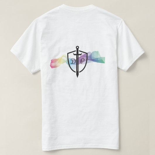 DTP Rainbow-Logo-Shirt T-shirt (Design achterkant)