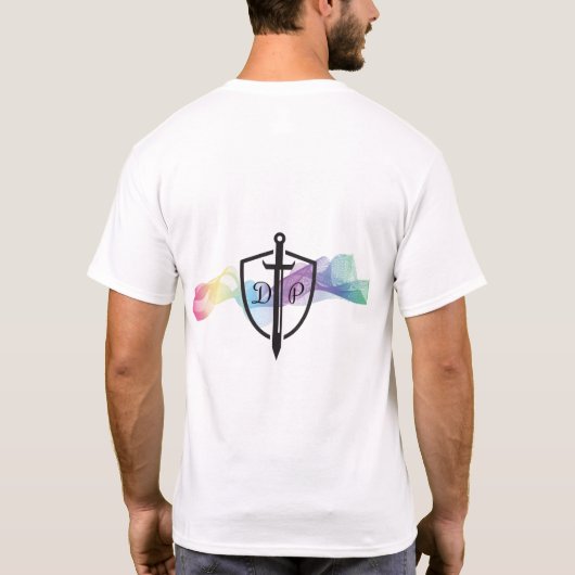 DTP Rainbow-Logo-Shirt T-shirt (Achterkant)