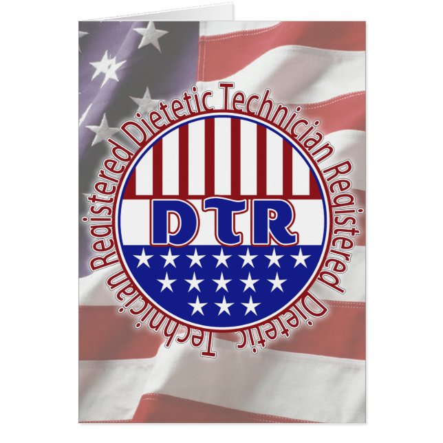 DTR-diëtische technicus, geregistreerd PATRIOTISCH (Voorkant)