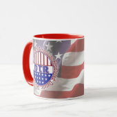 DTR-diëtische technicus, geregistreerd PATRIOTISCH Mok (Voorkant links)