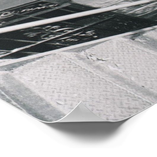 DT's in het centrum van Athene Poster (Hoek)