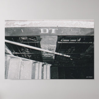 DT's in het centrum van Athene Poster