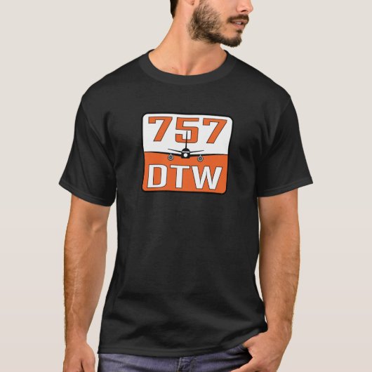 DTW 757-Mannen T-shirt (Voorkant)