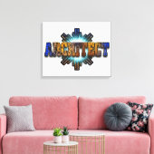DTW-architecten — Merch Canvas Afdruk (Insitu (Woonkamer))