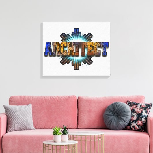 DTW-architecten — Merch Canvas Afdruk (Insitu (Woonkamer))