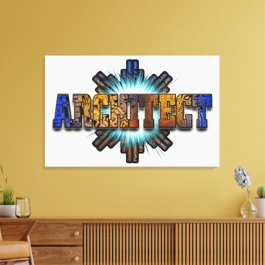 DTW-architecten — Merch Canvas Afdruk (Insitu (Woonkamer))