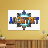 DTW-architecten — Merch Canvas Afdruk (Insitu (Woonkamer))