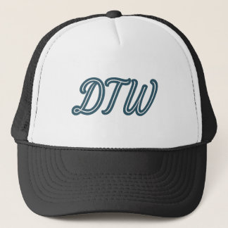DTW Detroit Airport Code – Michigan Travel Gift Trucker Pet