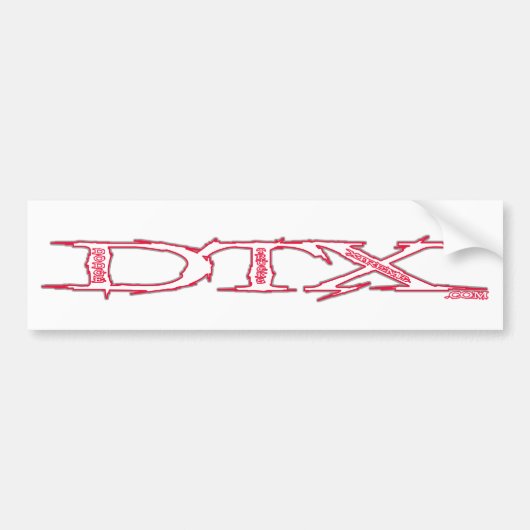 DTX ander materiaal Bumpersticker (Voorkant)