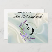 Du bist einfach "wow" briefkaart (Voorkant / Achterkant)