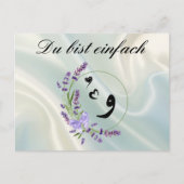 Du bist einfach "wow" briefkaart (Voorkant)
