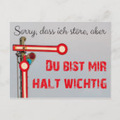 Du bist mir halte wichtig! briefkaart (Voorkant)