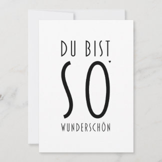 Du bist so wunderschön - valentine card kaart