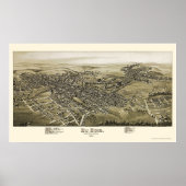 Du Bois, PA Panorama Kaart - 1895 Poster (Voorkant)