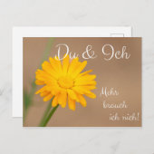 Du & Ich! Mehr brauch ich nich! Briefkaart (Voorkant / Achterkant)