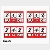 DU of Die Rechthoekige Sticker (Vel)