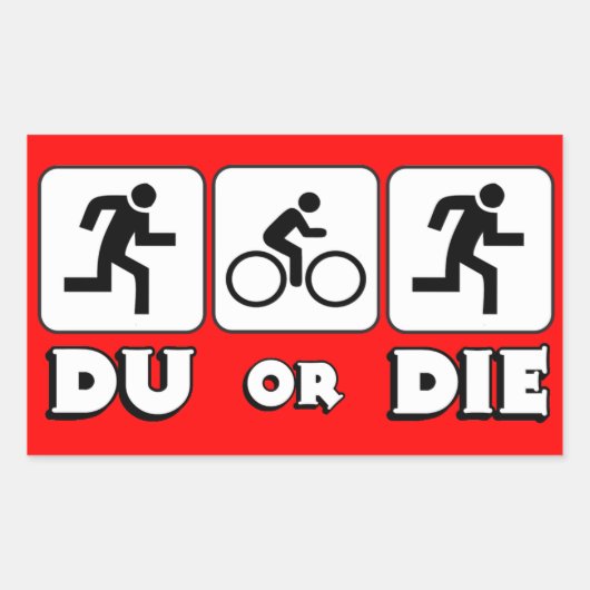 DU of Die Rechthoekige Sticker (Voorkant)