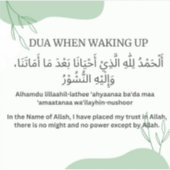 DUA BIJ HET ONTWAKEN STICKER (Voorkant)