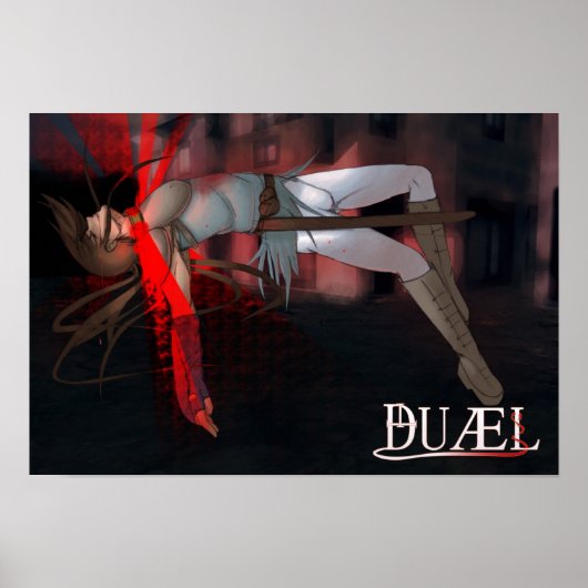 "DUAEL" — Poster Cadfael (Voorkant)