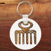 Duafe.African Adinkra-symbool Sleutelhanger (Voorkant)
