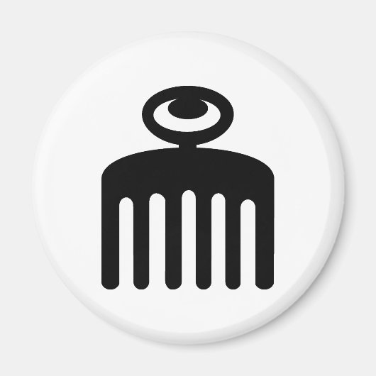 Duafe | Symbool Adinkra voor Feminine Beauty Magneet (Voorkant)