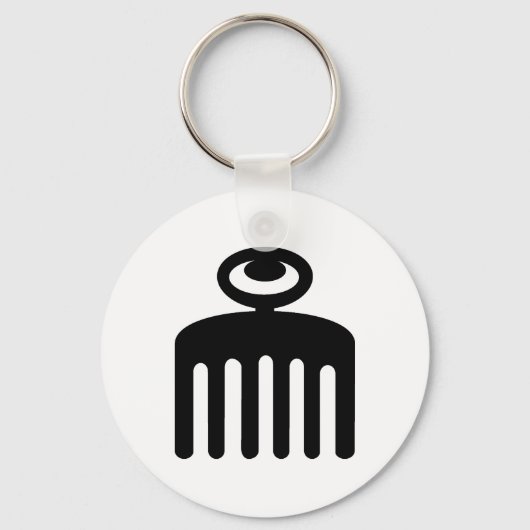 Duafe | Symbool Adinkra voor Feminine Beauty Sleutelhanger (Voorkant)