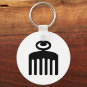 Duafe | Symbool Adinkra voor Feminine Beauty Sleutelhanger (Voorkant)