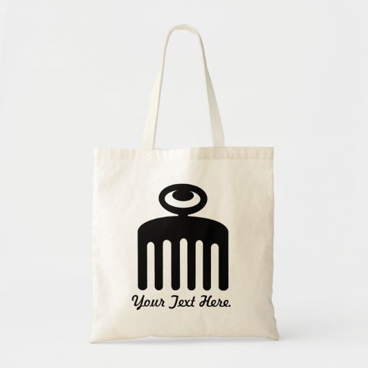 Duafe | Symbool Adinkra voor Feminine Beauty Tote Bag (Voorkant)