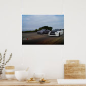 "Dual" 2 Nissan R35 op PCH Poster (Keuken)