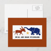 DUAL AIR BAGS STANDARD BRIEFKAART DEMOCRAT (Voorkant / Achterkant)