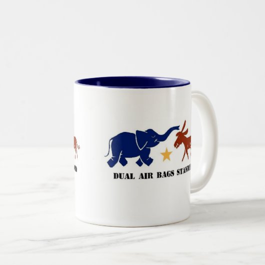 DUAL AIR BAGS STANDARD COFFEE MOK REPUBLICAN (Voorkant rechts)