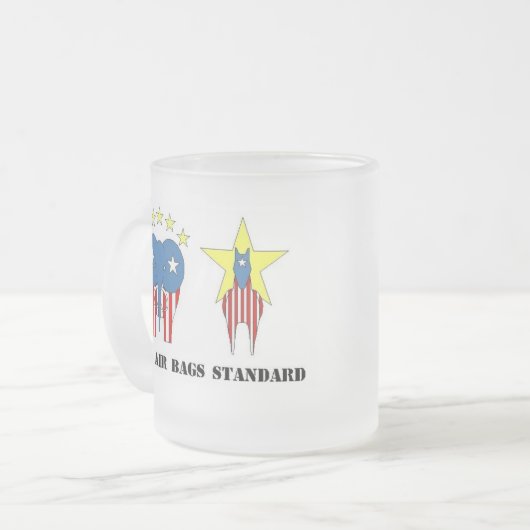 DUAL AIR BAGS STANDARD FROSTED COFFEE MOK (Voorkant links)