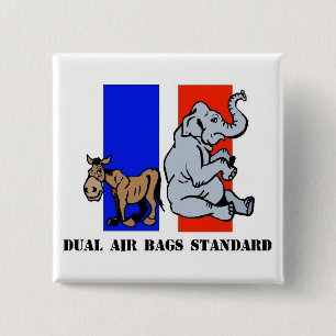DUAL AIR BAGS STANDARD POLITIEKE BUTTON DEMOCRAT