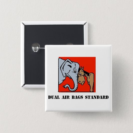 DUAL AIR BAGS STANDARD POLITIEKE BUTTON REPUBLICAN (Voorkant /achterkant)