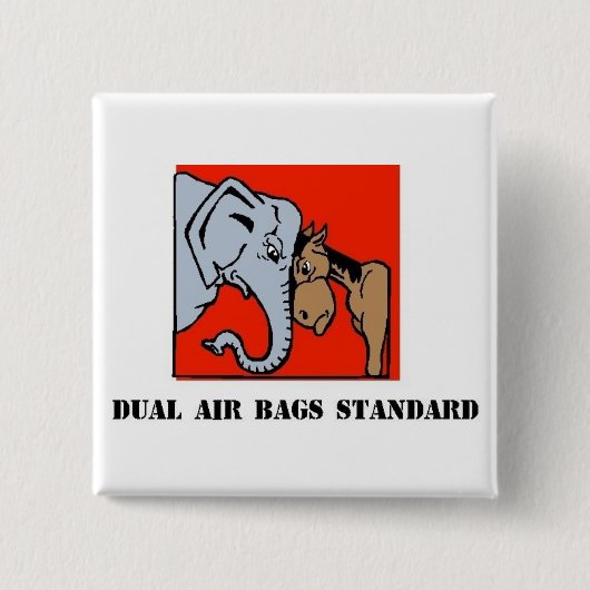DUAL AIR BAGS STANDARD POLITIEKE BUTTON REPUBLICAN (Voorkant)